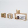 Mobili Rebecca Set 3 Shelving Unit Rectangle Cubes Light Brown Rustic 41x21x9