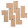 Mobili Rebecca Multi photo frame White 12 photo Wood Home 63x63x1,2