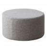 Mobili Rebecca Footstool Pouffe Rounded Grey White Design Modern 25x45x45