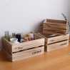 Rebecca Mobili 3er Set Kiste Körbe Holz Ordnung Garten Zuhause 17x36x25