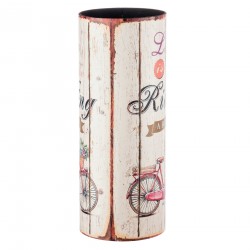 Umbrella Stand Beige Round Bike Vintage - Mobili Rebecca