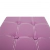 Mobili Rebecca® Pouf Repose-pied Tabouret Synthétique Violet Contemporain Salon