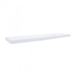 Mobili Rebecca 2 Pcs Wall Shelves Wooden Shelf White Modern Design 3.8x100x25