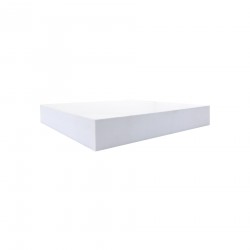 Mobili Rebecca Set of 2 Wall Shelves Bookshelf White Wood Contemporary 3.8x25x25