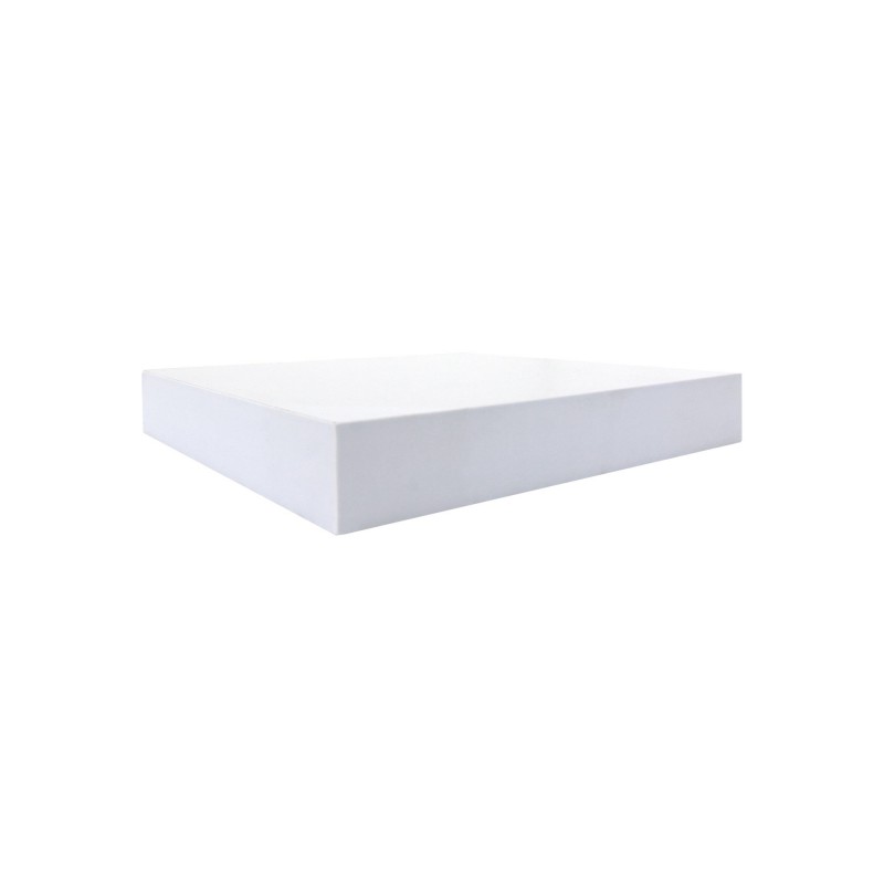 Mobili Rebecca Set of 2 Wall Shelves Bookshelf White Wood Contemporary 3.8x25x25