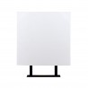 Mobili Rebecca Set of 2 Wall Shelves Bookshelf White Wood Contemporary 3.8x25x25