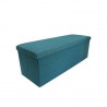 Pouf lungo contenitore azzurro in stile atlantico - RE6174 - Mobili Rebecca®