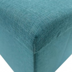 Mobili Rebecca® Pouf Imbottito Puffo Seduta Contenitore Azzurro Pieghevole