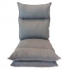 Poltrona futon grigio chiaro pieghevole da giardino - Mobili Rebecca