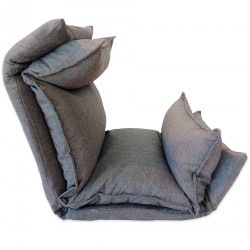 Poltrona futon grigio chiaro pieghevole da giardino - Mobili Rebecca