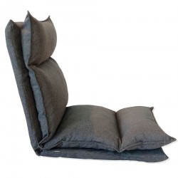 Poltrona futon grigio chiaro pieghevole da giardino - Mobili Rebecca