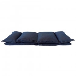 Futon Mat Longue Sillón Yoga Gris Oscuro Metal - Mobili Rebecca