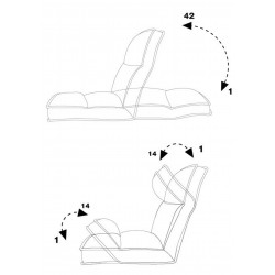 Siege de Sol Chaise de Méditation Gris Fonce Métal - Mobili Rebecca