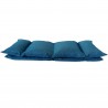 Floor Armchiar Dark Blue Metal Plyester Resting - Mobili Rebecca