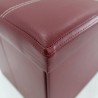 Pouf seduta bordeaux contenitore e poggiapiedi - RE6158 - Mobili Rebecca®