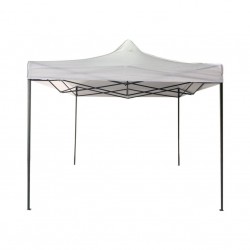 Gazebo de jardin blanc 3 x 3 avec pattes ajustables - RE6303 - Mobili Rebecca®