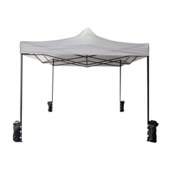 Gazebo blanco 3 x 3 regulable en altura y con pesas - RE6326 - Mobili Rebecca®