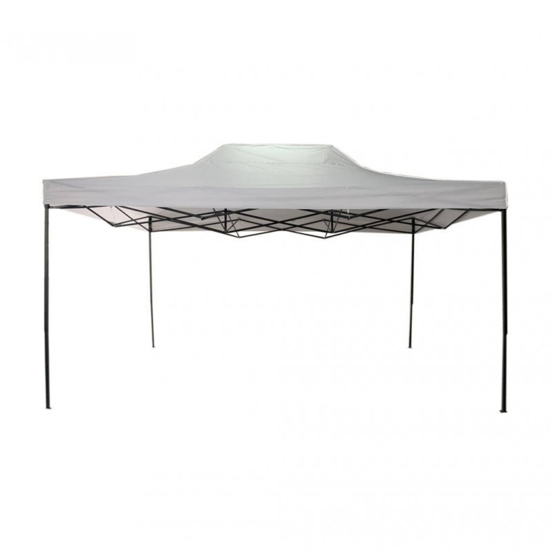 Gazebo bianco 3 x 4,5 per fiere e mercatini - RE6307 - Mobili Rebecca®