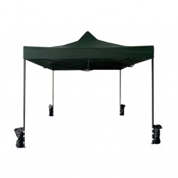 Gazebo 3 x 3 vert avec pieds et haltères réglables - RE6329 - Mobili Rebecca®