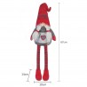 Rebecca Mobili Gnome Long Legs Elf Gray Red Fabric Christmas Idea 67x10x14