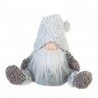 Rebecca Mobili Gnome Scandinave Nain Tissu Gris Décor De Noël 35x16x24