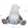 Rebecca Mobili Gnome Scandinave Nain Tissu Gris Décor De Noël 35x16x24