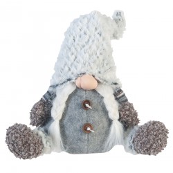 Rebecca Mobili Nano Decorative Swedish Gnome Gray Fabric Gift Idea 35x16x24