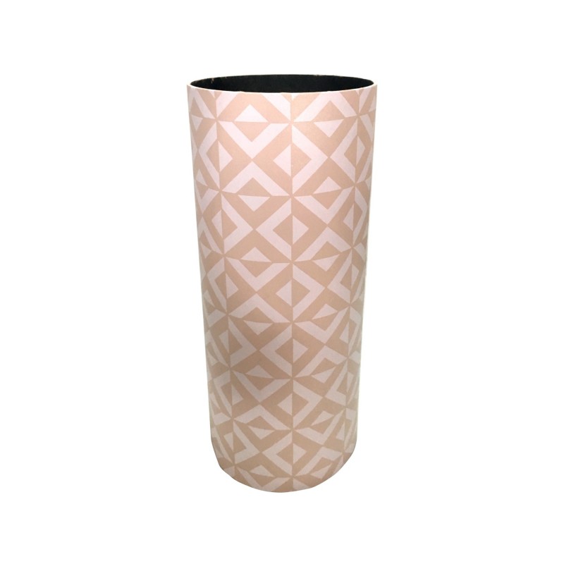 Rebecca Mobili Paraplubak Geometrisch Design Wit Beige Ronde Stokhouder MDF Canvas Thuiskantoor Meubels