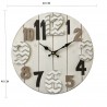 Rebecca Mobili Reloj Colgante Moderno Blanco Mdf Cocina Dormitorio 40x40x4,5