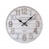 Rebecca Mobili Wall Clock Mdf White Kitchen Living Room 33.8x33.8x4