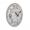 Rebecca Mobili Horloge Murale Mdf Blanc Séjour Cuisine 33.8x33.8x4