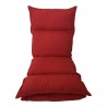 Mecedora Sillón de Suelo  Yoga Roja Metal Plegable - Mobili Rebecca