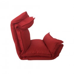 Mecedora Sillón de Suelo  Yoga Roja Metal Plegable - Mobili Rebecca