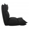 Meditation Chair Black Futon Chair Metal Suede Folding - Mobili Rebecca