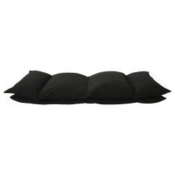 Meditation Chair Black Futon Chair Metal Suede Folding - Mobili Rebecca