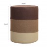 Mobili Rebecca Footstool Pouffe Beanbag Brown Light Beige 45x35x35