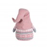 Rebecca Mobili Gnome Nain Scandinave Polyester Gris Rose avec Barbe 30.5x19x13