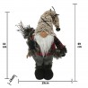 Rebecca Mobili Santa Claus Bearded Gnome Polyester Gray Beige Red 33x19x14