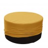 Flat yellow pouf for modern living room - Mobili Rebecca