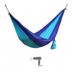 Single-seater nylon blue garden hammock - Mobili Rebecca