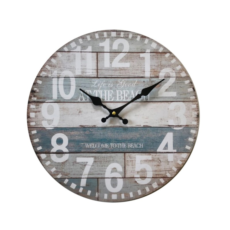 Rebecca Mobili Pendules Horloge Murales Vintage Shabby 33,8x33,8x4