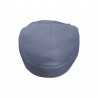 Rebecca Mobili Empty Sofa Pouf Cover Blue Polyester Zipper Opening 70x75x75