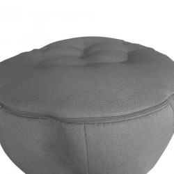 Rebecca Mobili Poltroncina Da riempire Pouf Vuoto Grigio Poliestere 70x75x75