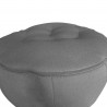 Rebecca Mobili  Puff Cover To be filled Empty Pouf Gray Polyester 70x75x75