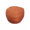 Rebecca Mobili Housse Vide Pouf Poir Polyester Orange Fermeture Éclair 70x75x75