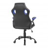 Office Armchair Gaming Chair Black Blue Nylon PU - Mobili Rebecca