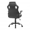 Armchair Gamer Office Chair Black Gray PU - Mobili Rebecca