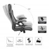 Sillón Gamer Asiento Oficina  Negro Gris Nylon - Mobili Rebecca