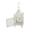 Rebecca Mobili Suporte de Velas de Pendurar Lanterna de Metal Branco 38x14x14