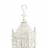 Rebecca Mobili Candle Holder Lantern White Metal To Hang 38x14x14